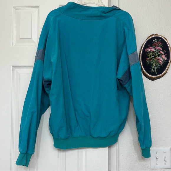 Aqua blue port Vancouver sail club vintage crewneck sweatshirt Canada souvenir - Picture 6 of 7